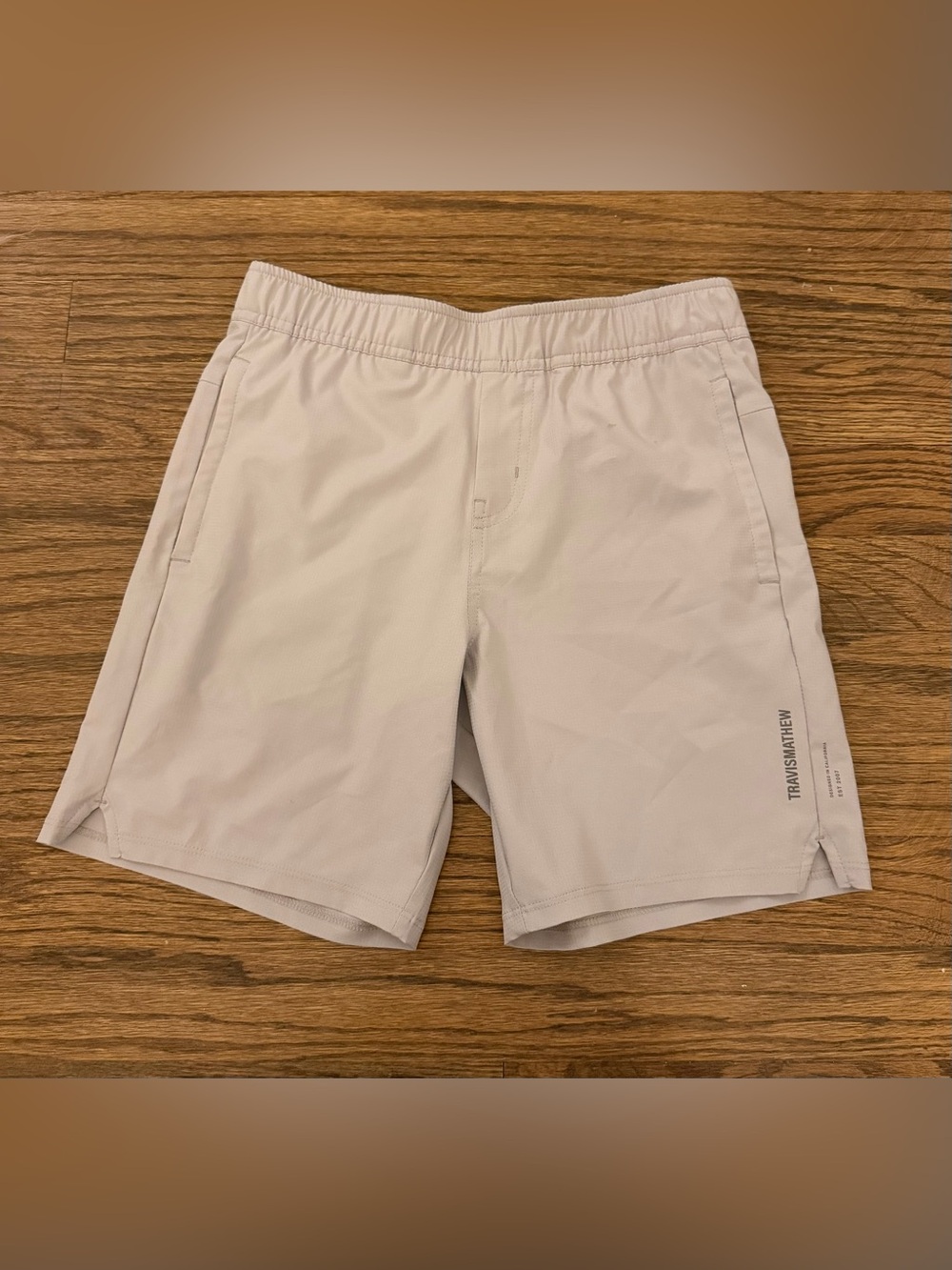 Travis Mathew Light Gray Boys' Athletic Shorts